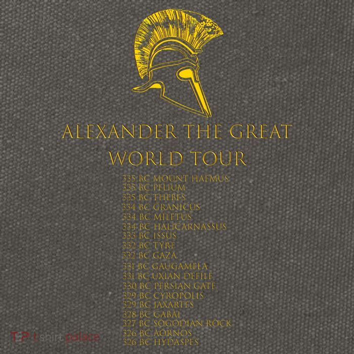 Alexander The Great World Tour Cotton Canvas Backpack