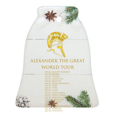 Alexander The Great World Tour Ceramic Bell Ornament