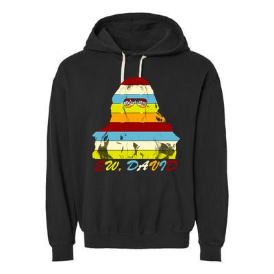 Alexis Ew David Funny 4th Birthday Garment-Dyed Fleece Hoodie