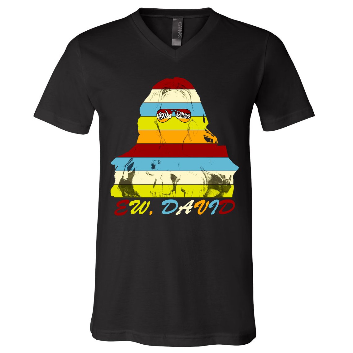 Alexis Ew David Funny 4th Birthday V-Neck T-Shirt