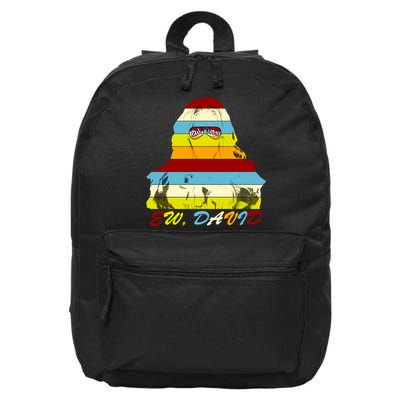 Alexis Ew David Funny 4th Birthday 16 in Basic Backpack