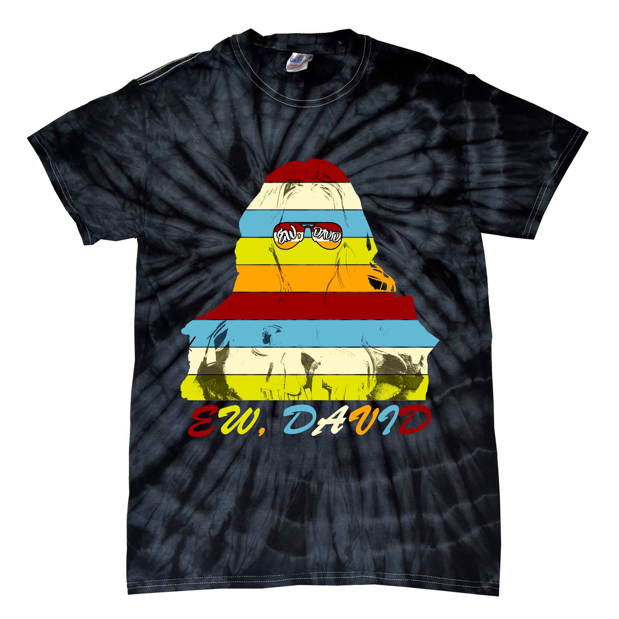 Alexis Ew David Funny 4th Birthday Tie-Dye T-Shirt