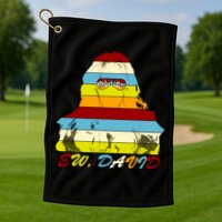 Alexis Ew David Funny 4th Birthday Golf Towel