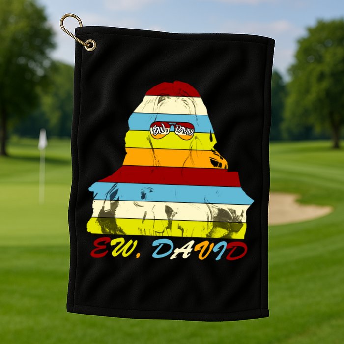 Alexis Ew David Funny 4th Birthday Golf Towel