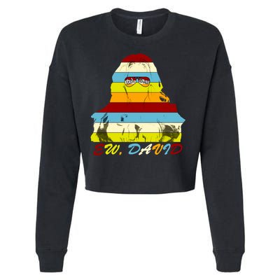 Alexis Ew David Funny 4th Birthday Cropped Pullover Crew