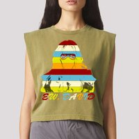 Alexis Ew David Funny 4th Birthday Garment-Dyed Women's Muscle Tee