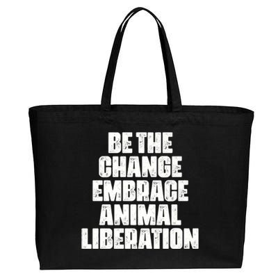 Animal Liberation Front Activist For Animal Rights & Welfare Cotton Canvas Jumbo Tote