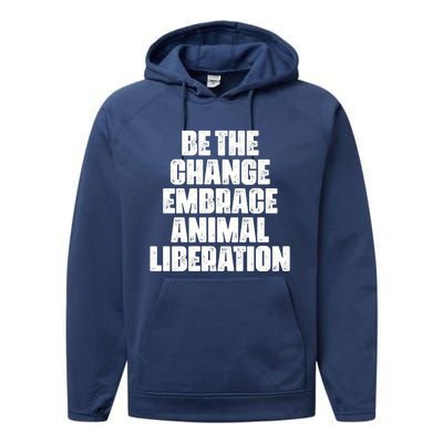 Animal Liberation Front Activist For Animal Rights & Welfare Performance Fleece Hoodie