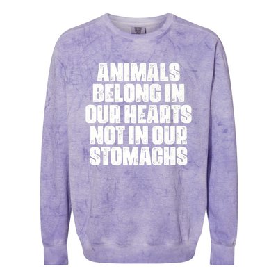 Animal Liberation Front Activist For Animal Rights & Welfare Design Colorblast Crewneck Sweatshirt