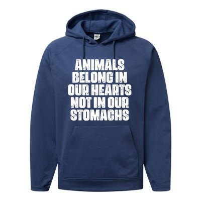 Animal Liberation Front Activist For Animal Rights & Welfare Design Performance Fleece Hoodie