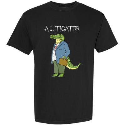 A Litigator Funny Alligator Attorney Alitigator Garment-Dyed Heavyweight T-Shirt