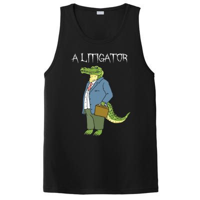 A Litigator Funny Alligator Attorney Alitigator PosiCharge Competitor Tank