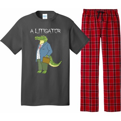 A Litigator Funny Alligator Attorney Alitigator Pajama Set