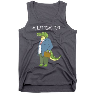 A Litigator Funny Alligator Attorney Alitigator Tank Top