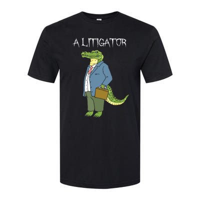 A Litigator Funny Alligator Attorney Alitigator Softstyle CVC T-Shirt