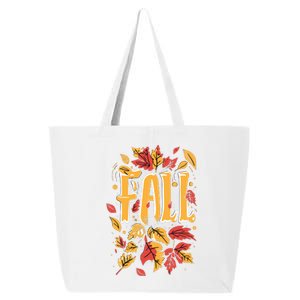 Autumn Leaves Fall Season Theme 25L Jumbo Tote