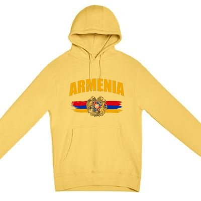 Armenia Logo Flag Premium Pullover Hoodie