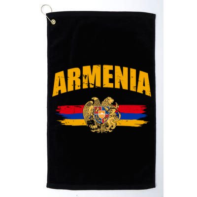 Armenia Logo Flag Platinum Collection Golf Towel