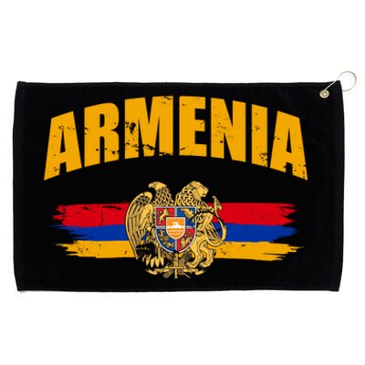 Armenia Logo Flag Grommeted Golf Towel