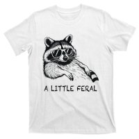 A Little Feral Raccoon With Moon Animal Raccoon Trash Panda T-Shirt