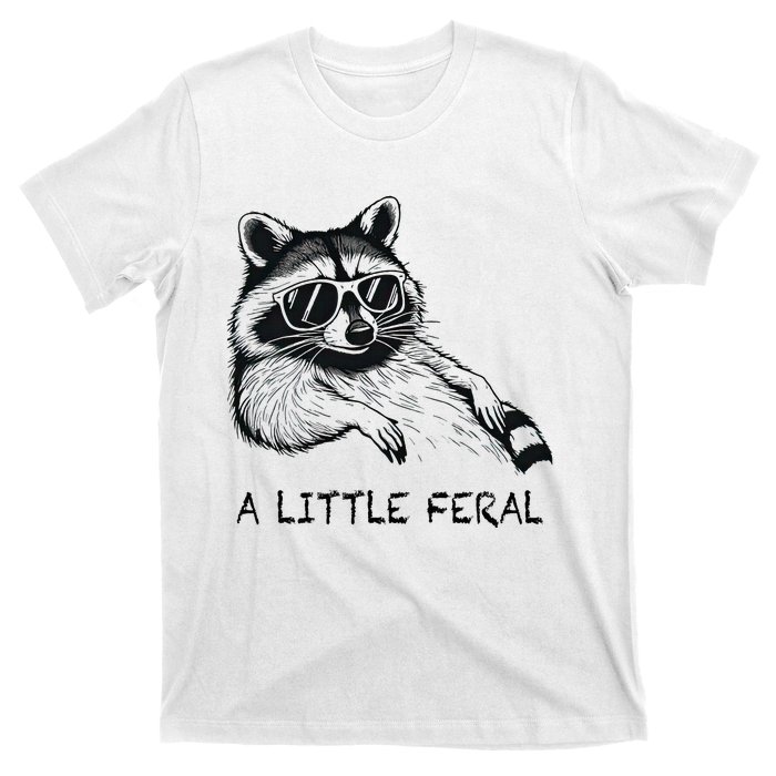 A Little Feral Raccoon With Moon Animal Raccoon Trash Panda T-Shirt