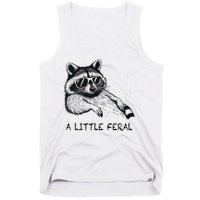 A Little Feral Raccoon With Moon Animal Raccoon Trash Panda Tank Top