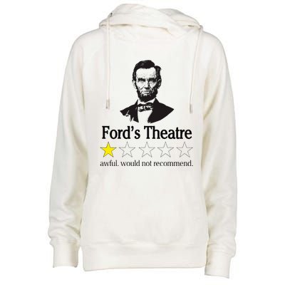 Abraham Lincoln FordS Theatre Awful Would Not Recommend Womens Funnel Neck Pullover Hood