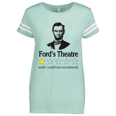 Abraham Lincoln FordS Theatre Awful Would Not Recommend Enza Ladies Jersey Football T-Shirt