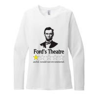 Abraham Lincoln FordS Theatre Awful Would Not Recommend Womens CVC Long Sleeve Shirt