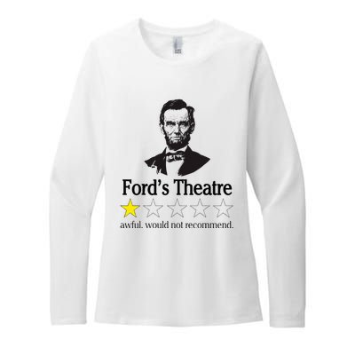 Abraham Lincoln FordS Theatre Awful Would Not Recommend Womens CVC Long Sleeve Shirt