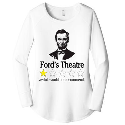 Abraham Lincoln FordS Theatre Awful Would Not Recommend Women's Perfect Tri Tunic Long Sleeve Shirt