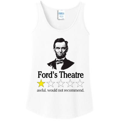 Abraham Lincoln FordS Theatre Awful Would Not Recommend Ladies Essential Tank