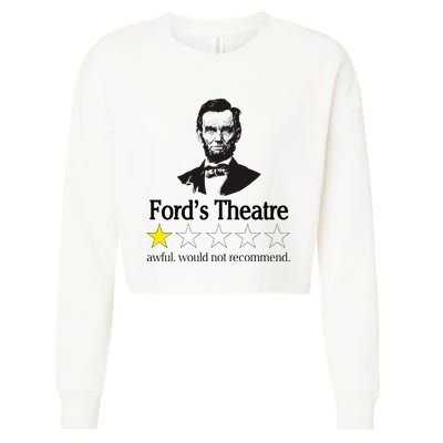 Abraham Lincoln FordS Theatre Awful Would Not Recommend Cropped Pullover Crew