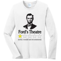 Abraham Lincoln FordS Theatre Awful Would Not Recommend Ladies Long Sleeve Shirt