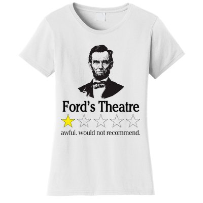 Abraham Lincoln FordS Theatre Awful Would Not Recommend Women's T-Shirt