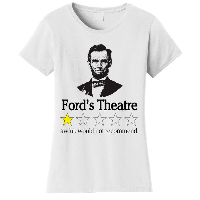 Abraham Lincoln FordS Theatre Awful Would Not Recommend Women's T-Shirt