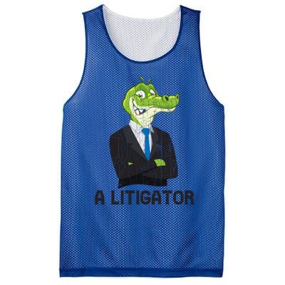 A Litigator Funny Lawyer Attorney Law School Graphic Funny Gift Mesh Reversible Basketball Jersey Tank