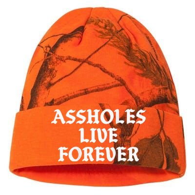 Assholes Live Forever Funny Sarcasm Kati Licensed 12" Camo Beanie