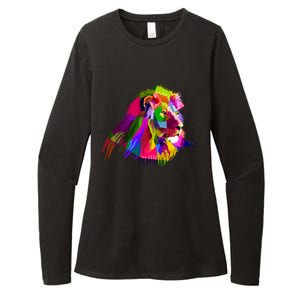 Africa Lion Face Gift Colorful South Animals Safari Hoody Womens CVC Long Sleeve Shirt