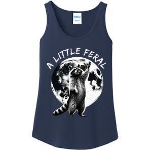 A Little Feral Racoons Howling At The Moon Racoons Meme Ladies Essential Tank