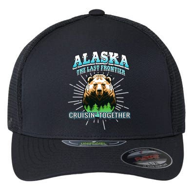 Alaska Last Frontier Family Group Trip Cruisin Together Cool Gift Flexfit Unipanel Trucker Cap