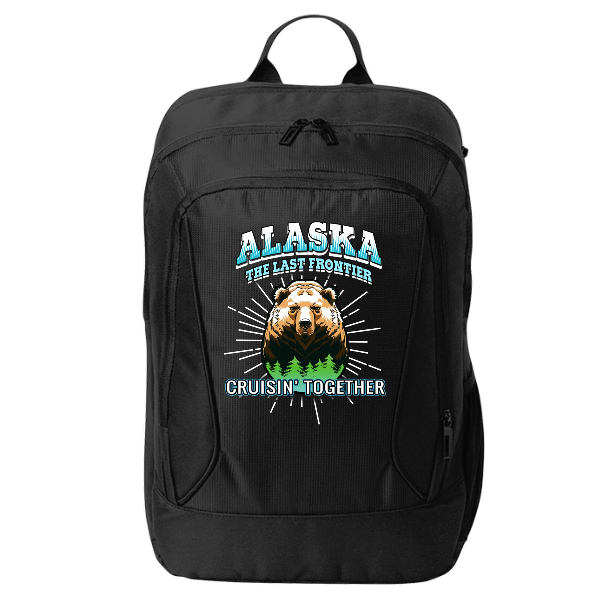 Alaska Last Frontier Family Group Trip Cruisin Together Cool Gift City Backpack