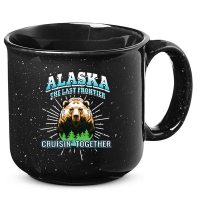 Alaska Last Frontier Family Group Trip Cruisin Together Cool Gift 15oz Campfire Ceramic Mug