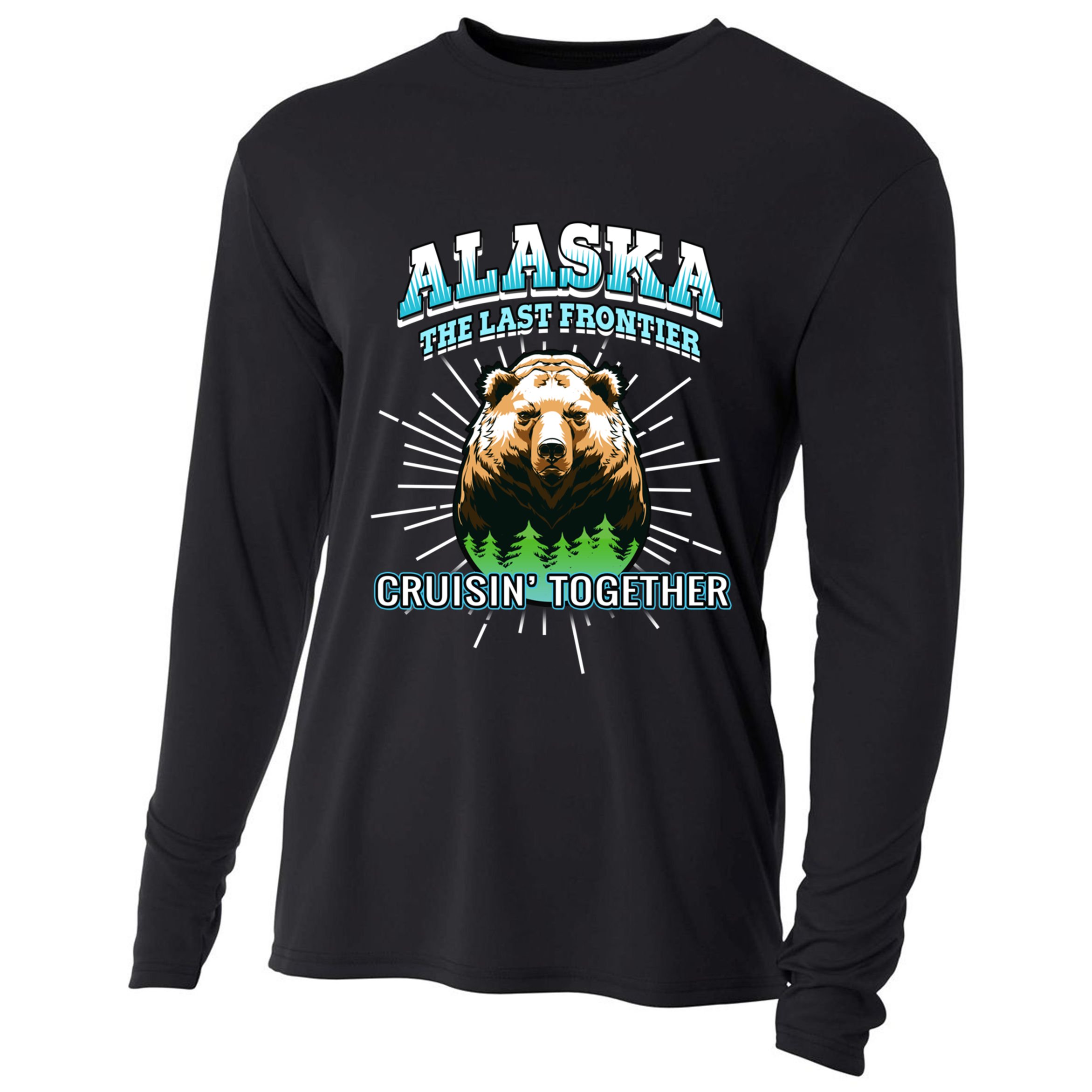 Alaska Last Frontier Family Group Trip Cruisin Together Cool Gift Cooling Performance Long Sleeve Crew