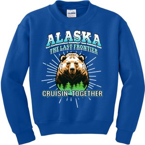 Alaska Last Frontier Family Group Trip Cruisin Together Cool Gift Kids Sweatshirt