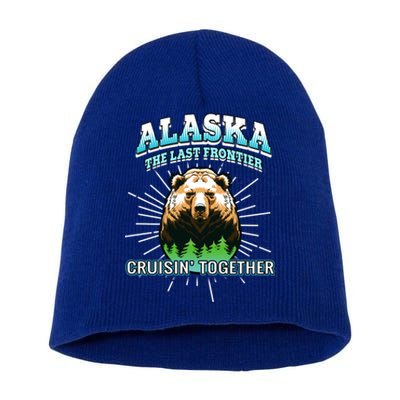 Alaska Last Frontier Family Group Trip Cruisin Together Cool Gift Short Acrylic Beanie