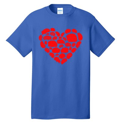 Animals Lover Funny Hedgehog Heart Valentine's Day Gift Tall T-Shirt