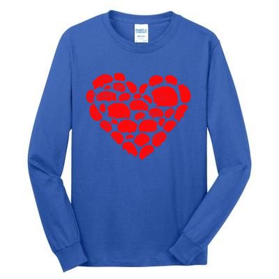 Animals Lover Funny Hedgehog Heart Valentine's Day Gift Tall Long Sleeve T-Shirt