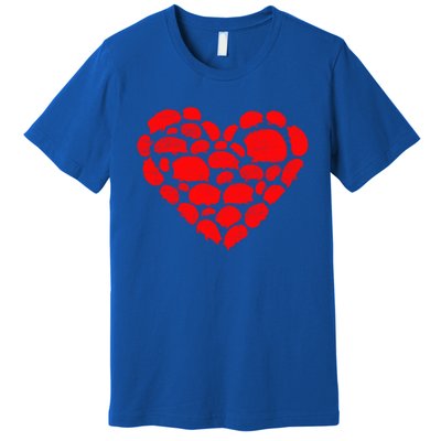 Animals Lover Funny Hedgehog Heart Valentine's Day Gift Premium T-Shirt