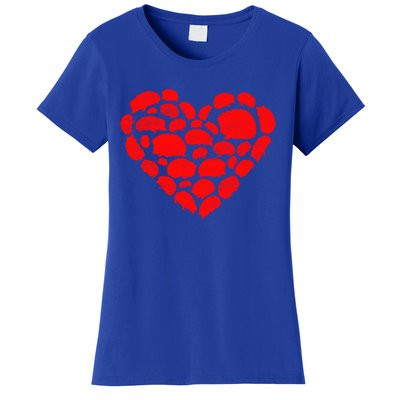 Animals Lover Funny Hedgehog Heart Valentine's Day Gift Women's T-Shirt